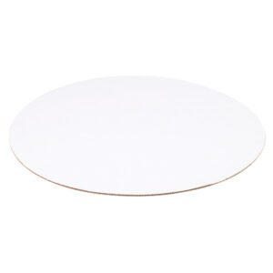 Circle cake board on a white background