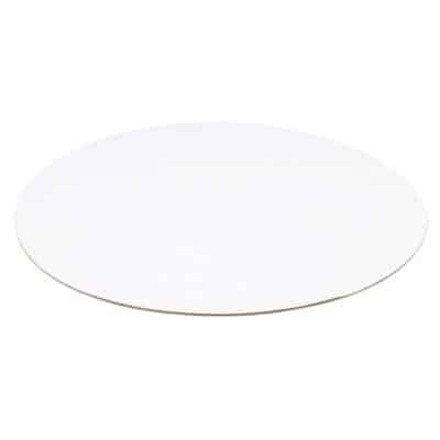 Circle cake board on a white background