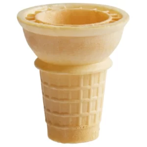 wafer cone on a white background