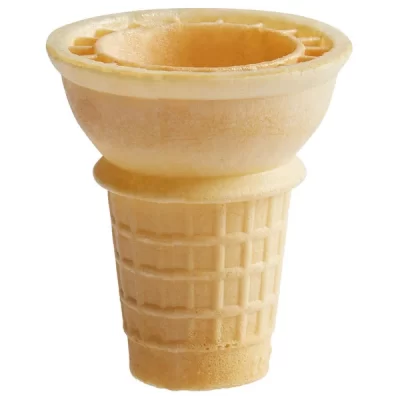 wafer cone on a white background