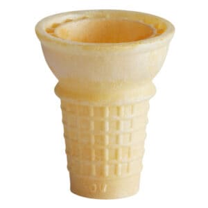 wafer cone on a white background