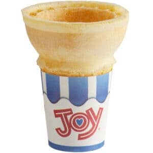 wafer cone on a white background