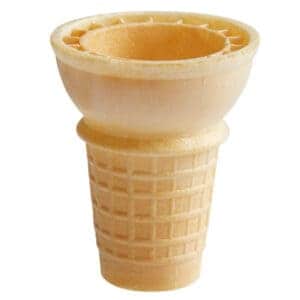 wafer cone on a white background