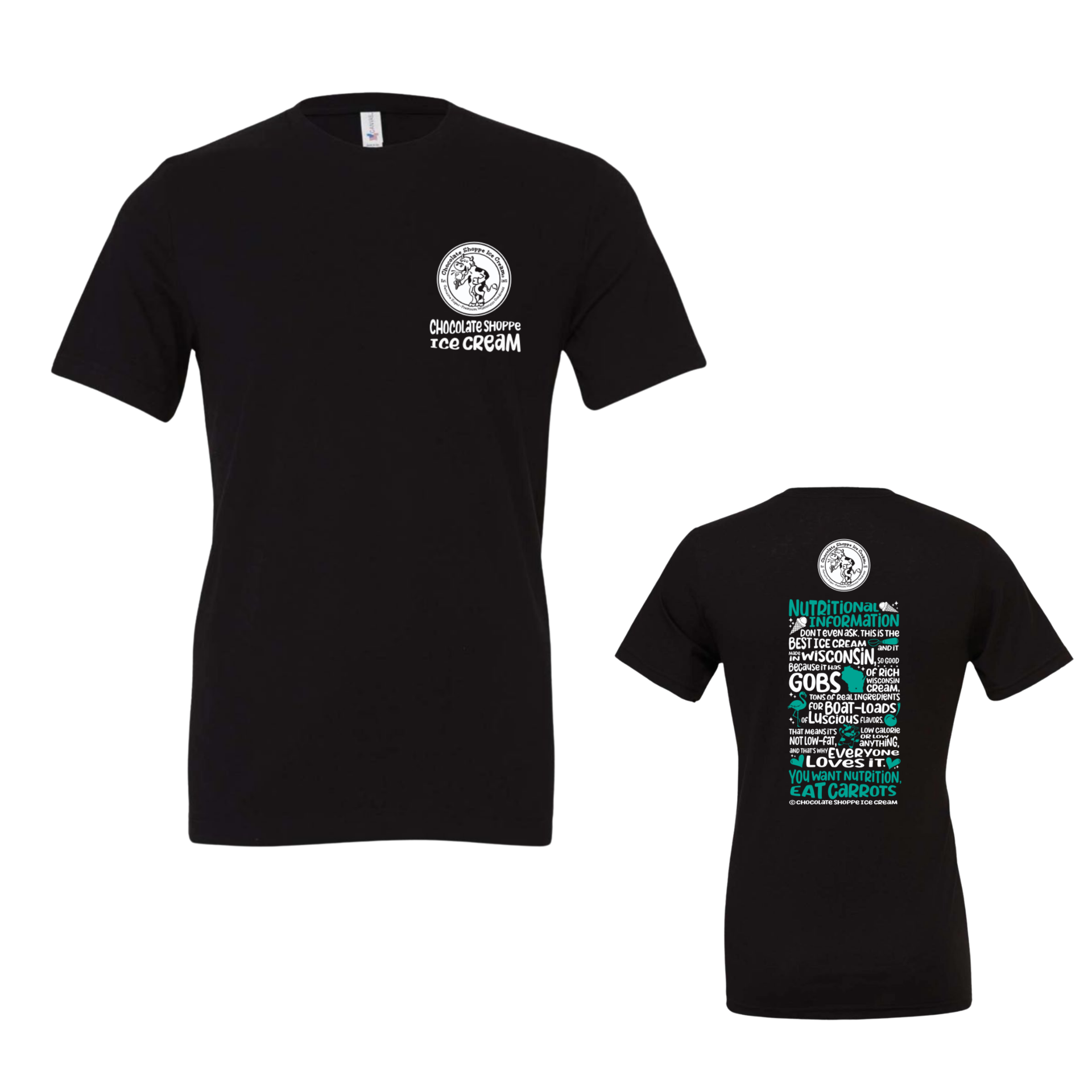 T-Shirt – You Want Nutrition Eat Carrots (Black)