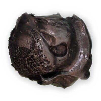 Scoop of Chocolate Shoppe Ice Cream's Black Licorice flavor