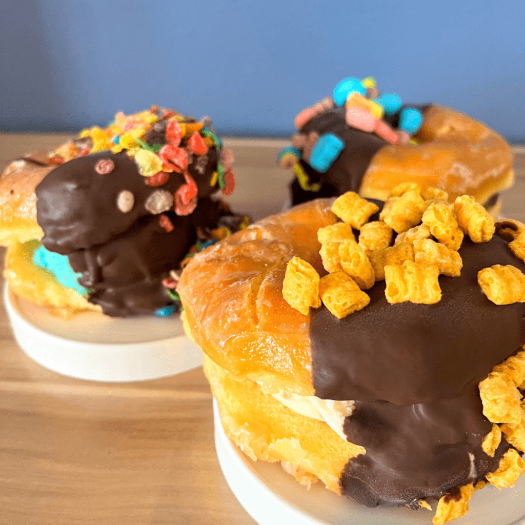 Dipped Donut Sandwiches