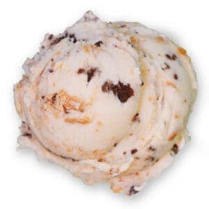 Scoop of Chocolate Shoppe Ice Cream's Fat Elvis flavor