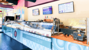 Inside of Chocolate Shoppe Ice Cream's Fitchburg location