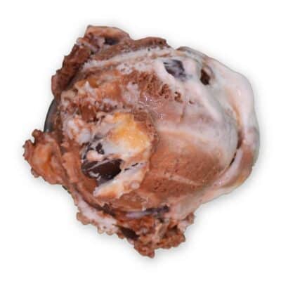 Scoop of Chocolate Shoppe Ice Cream's Halleys Comet flavor