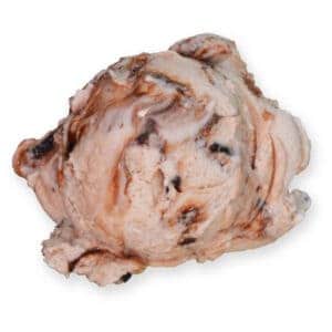 Scoop of Chocolate Shoppe Ice Cream's Malt Amore flavor