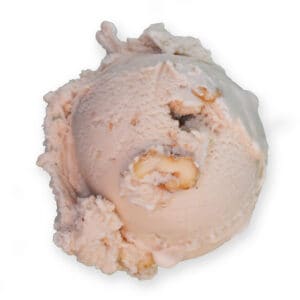 Scoop of Chocolate Shoppe Ice Cream's Maple Nut flavor