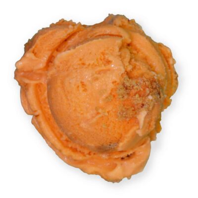 Scoop of Chocolate Shoppe Ice Cream's Snap O Lantern flavor