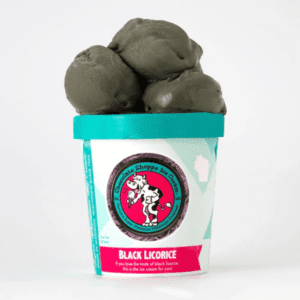 Pint of Chocolate Shoppe Ice Cream's Black Licorice flavor