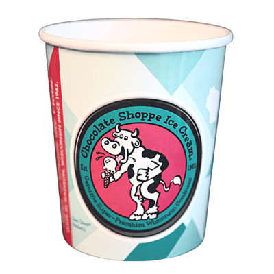 Chocolate Shoppe Ice Cream pint container