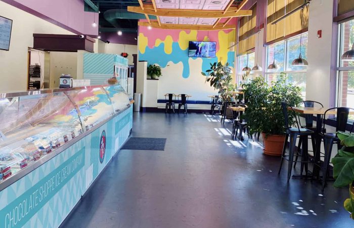 Inside of Chocolate Shoppe Ice Cream Fitchburg location