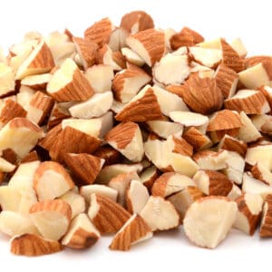 Pile of Almond pieces